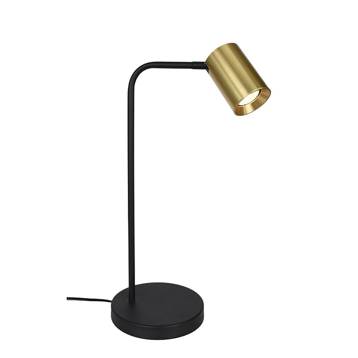 Artdelight tafellamp Megano - 1 lichts - 23 x 45  cm - zwart goud