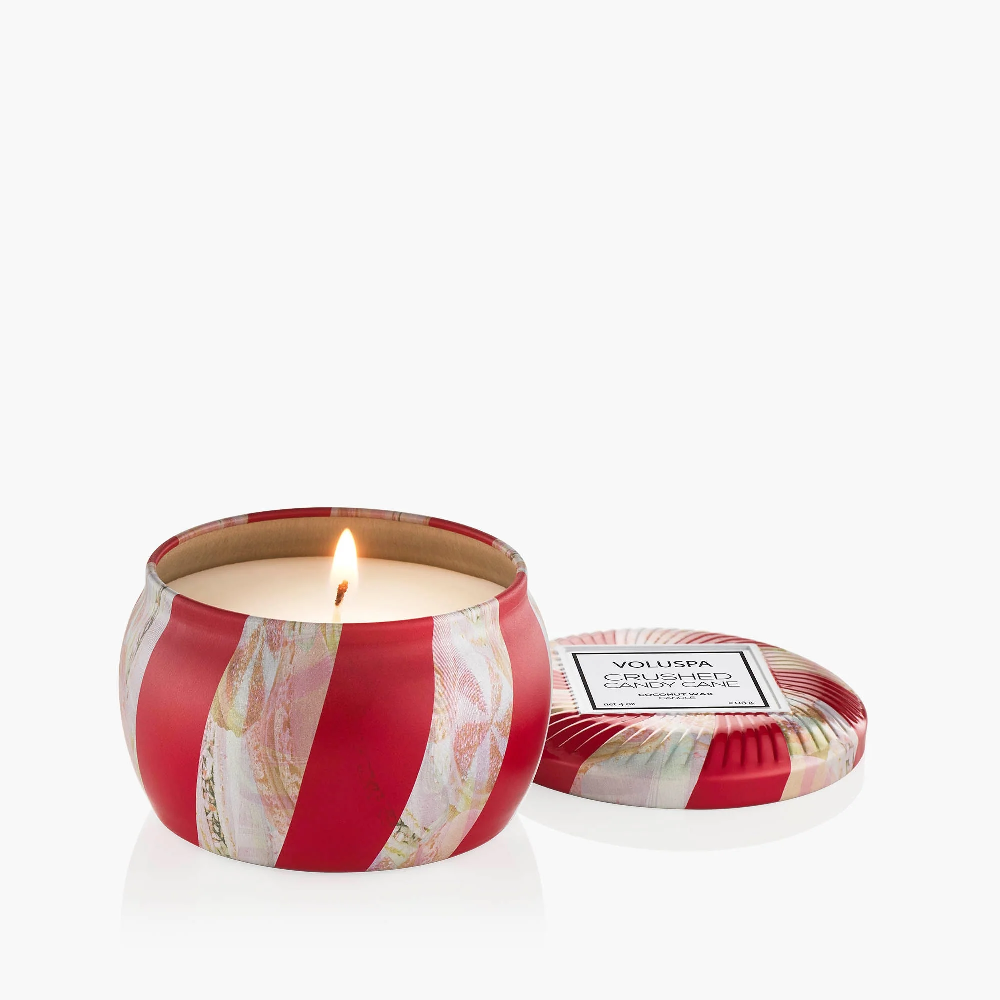 Crushed Candy Cane - Mini Tin Candle