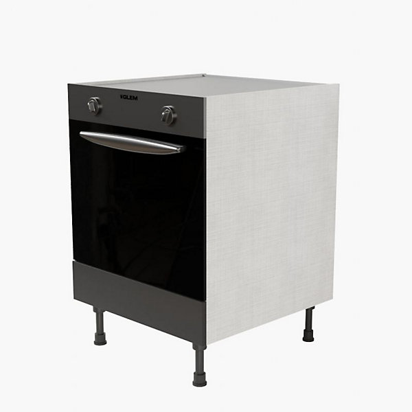 Meuble bas four - 60 cm - Caisson coloris Lino