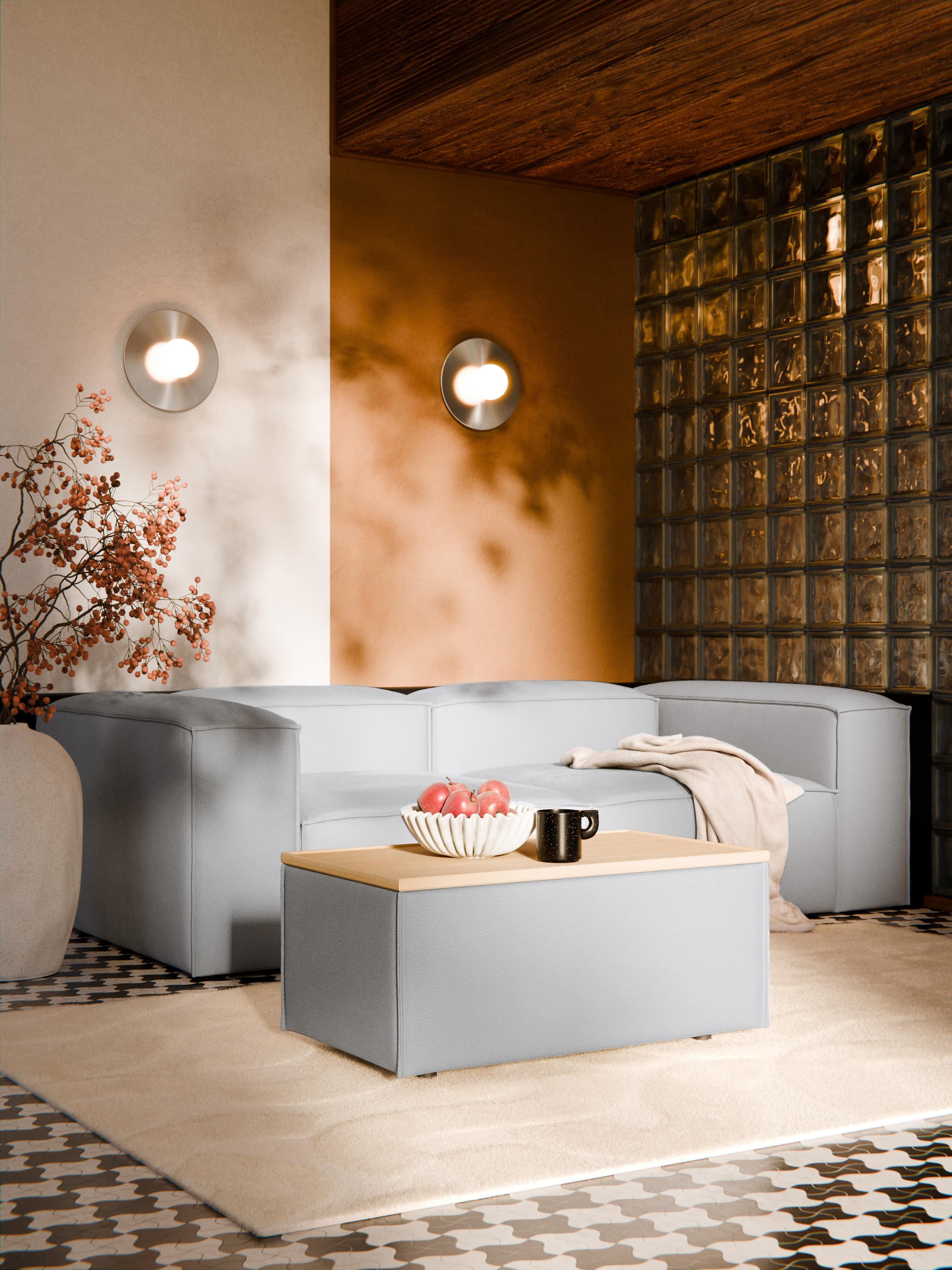 Sofa-Hocker Lennon mit Stauraum