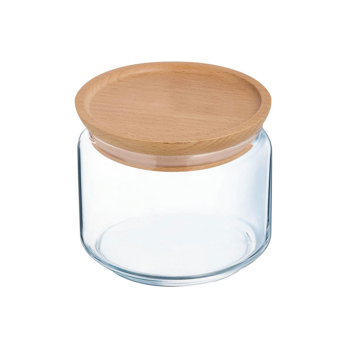 PURE JAR WOOD - Bocal en verre couvercle bois 0,5L