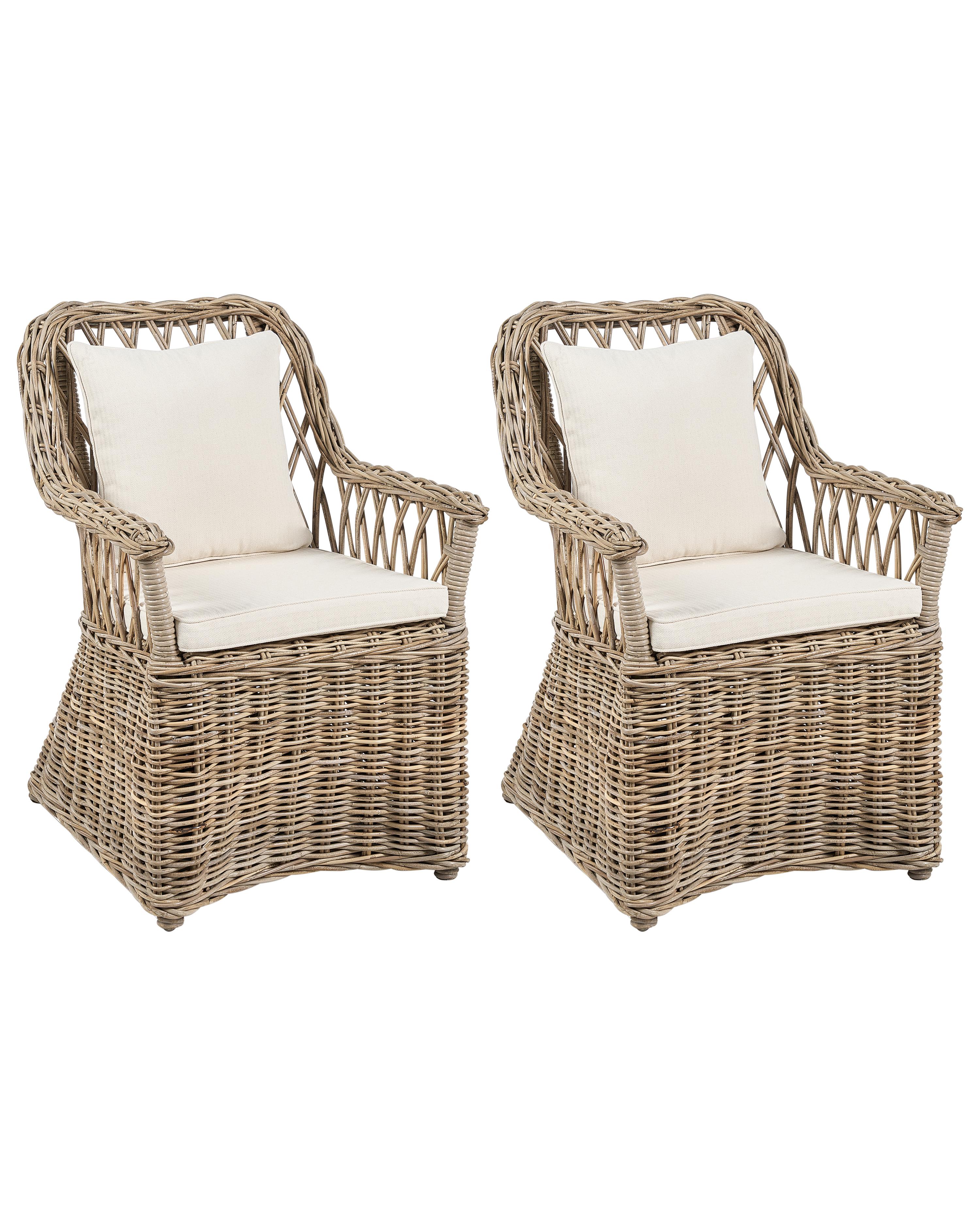 Garden Armchair MAROS II Rattan Natural
