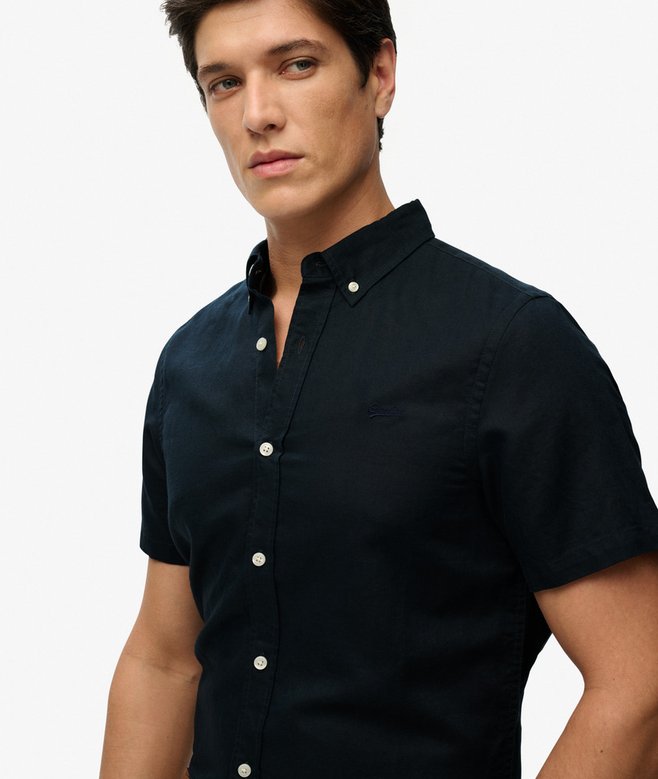 Cotton Linen Short Sleeve Shirt