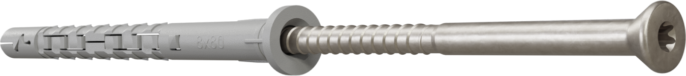 Kołek rozporowy ramowy TXSA4 koszulka: ø8x60mm , wkręt: ø5,5x65mm STALCO PERFECT TXSA408060
