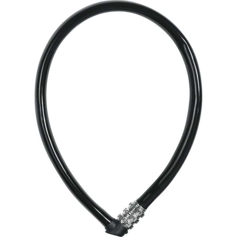 Câble antivol basique à combinaison noir Ø 6 mm ABUS