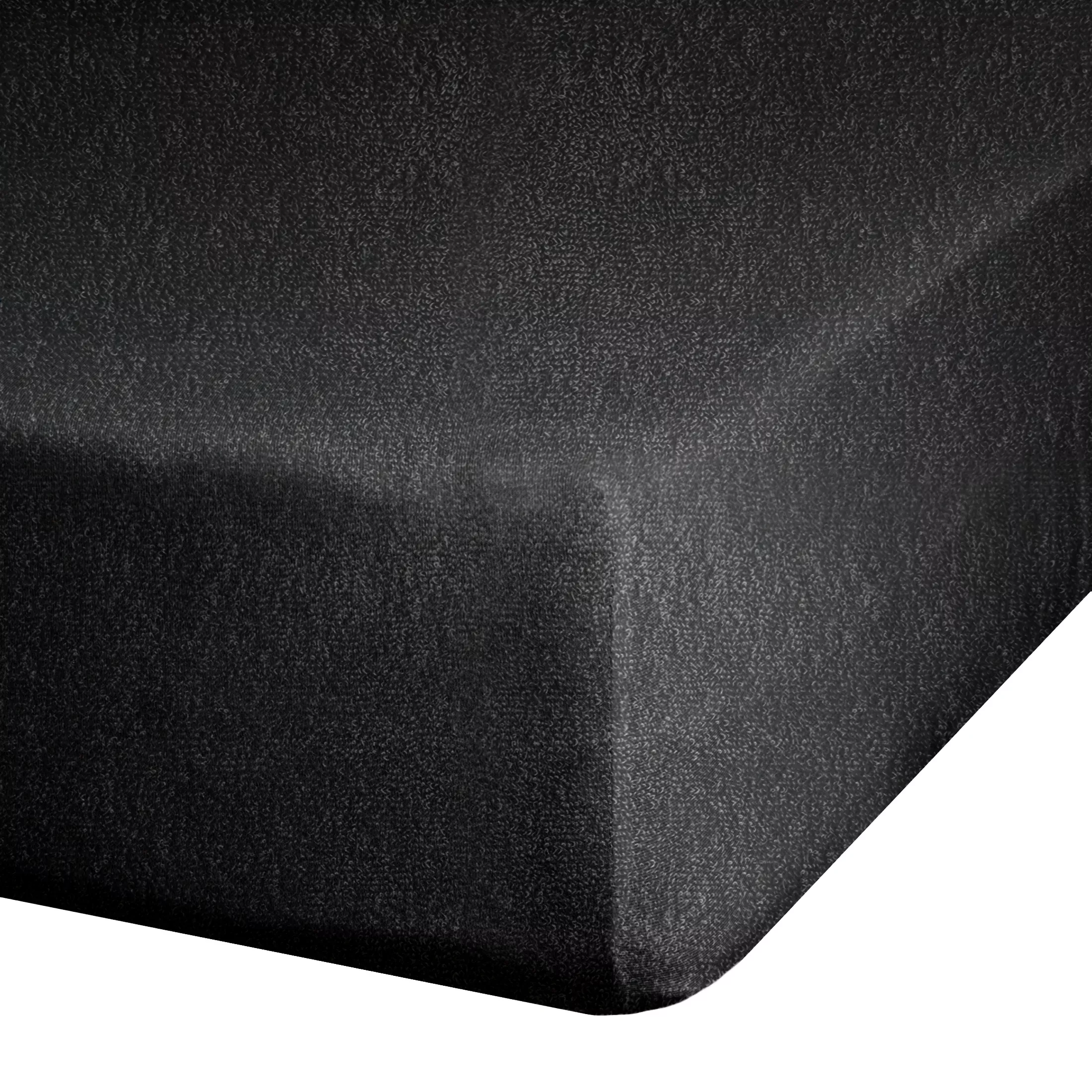 Prześcieradło frotte z gumką 180x200 cm z bawełny kolor czarny 170 g/m2 Design 91