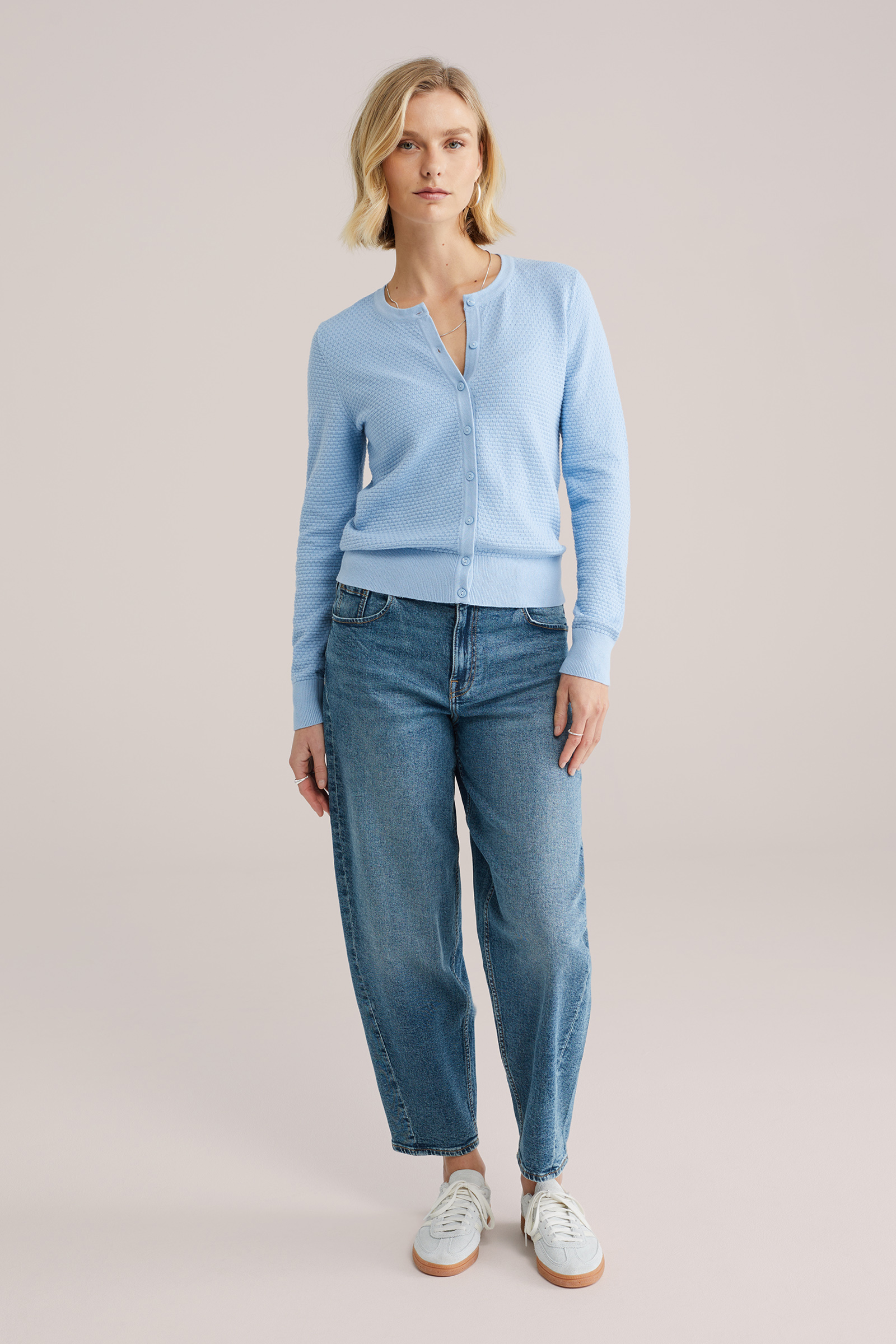 Dames gebreid vest met structuur