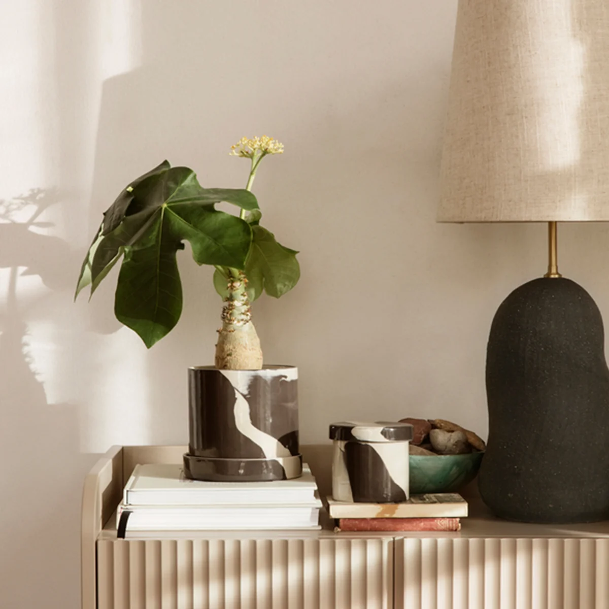Ferm Living - Inlay Steinzeug Behälter