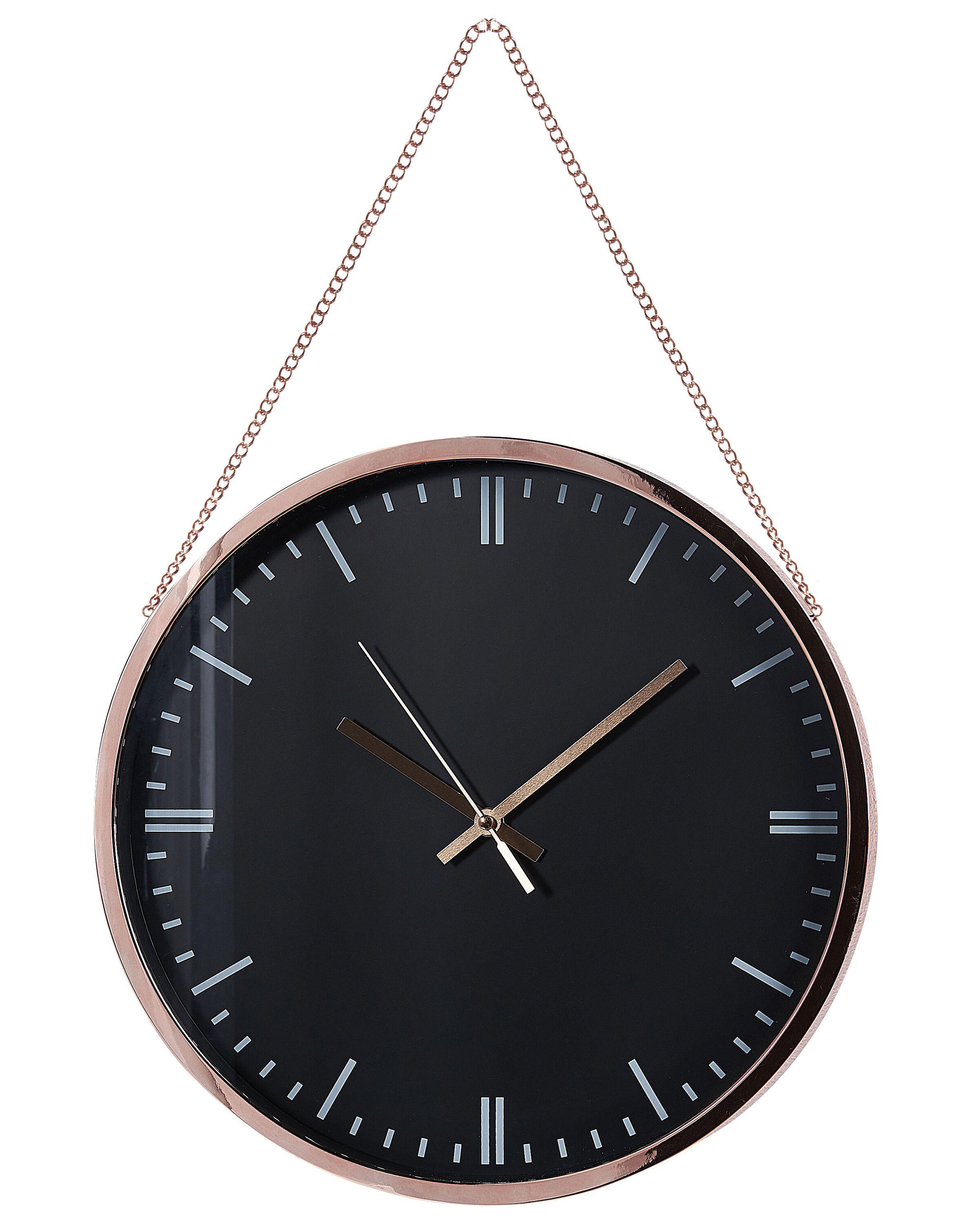 Wall Clock BEZAS 30 cm Black