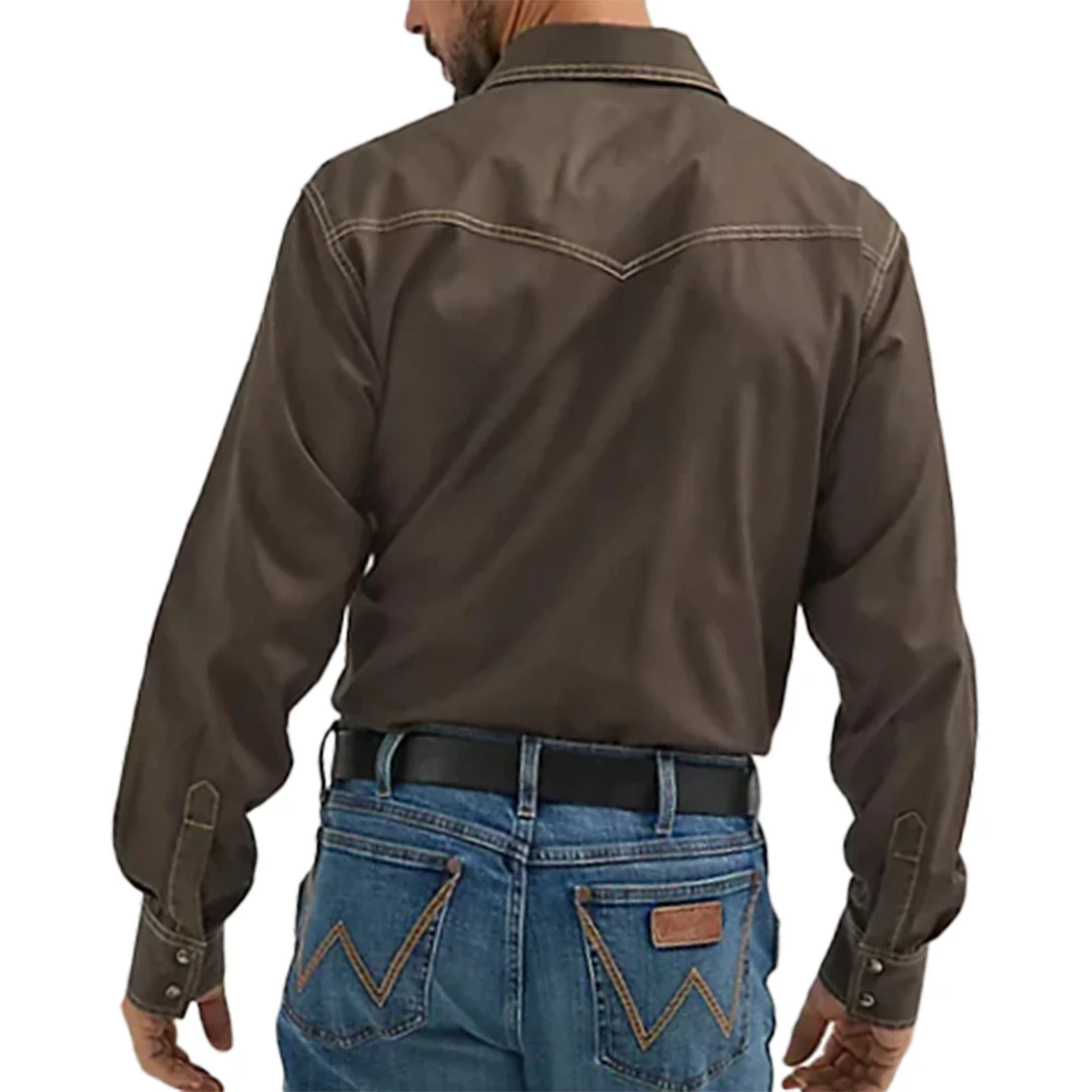 Мужская рубашка Wrangler Retro Premium с длинными рукавами и кнопками