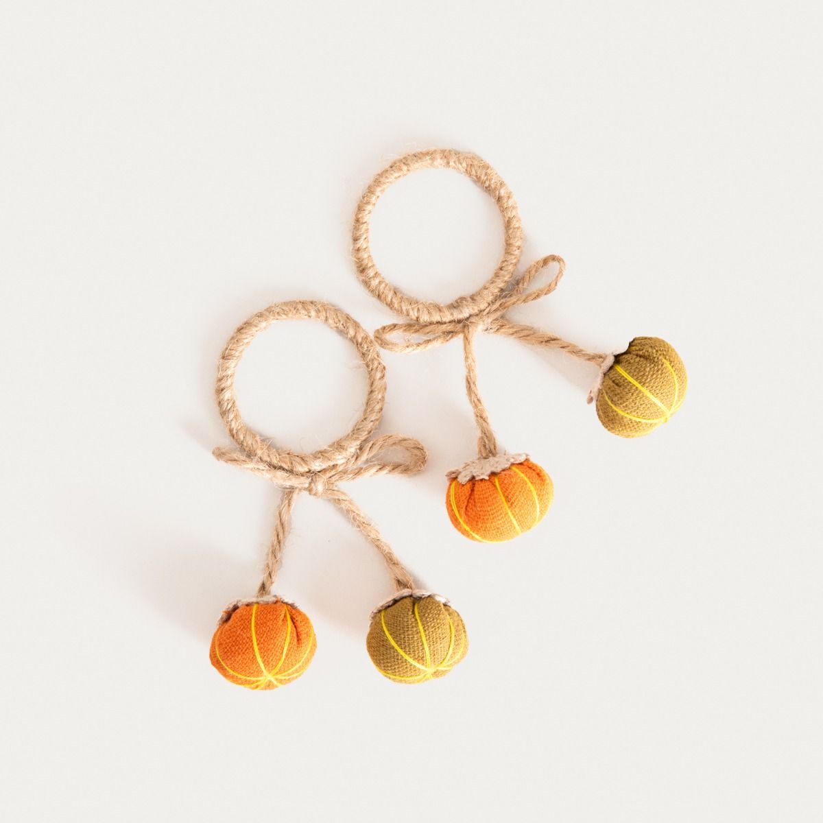 Zestaw pierścieni ZUCCA na serwetki, z dyniami 2 szt.