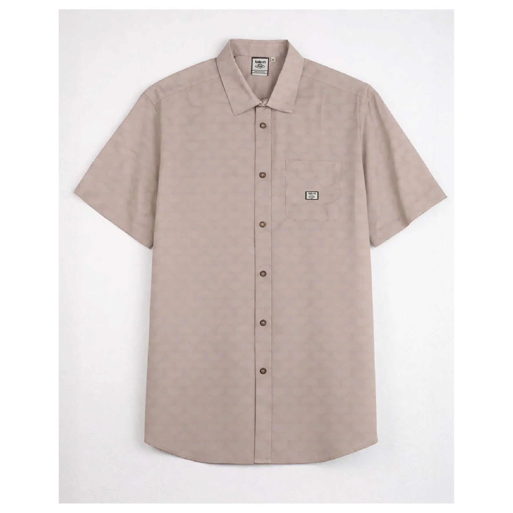 Camisa SS Taken X Sanjo // Silver Mink