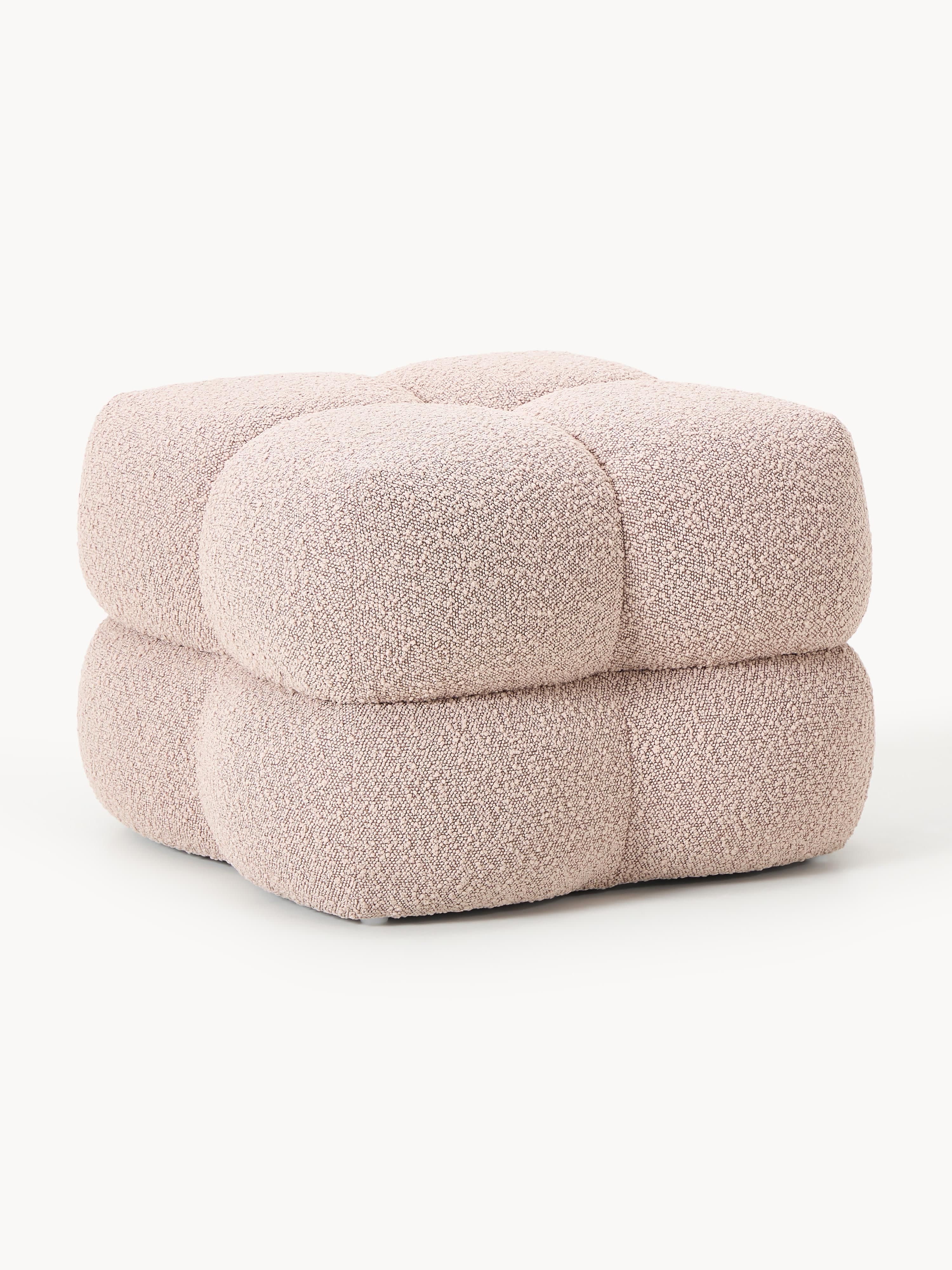 Bouclé-Polsterhocker Ellie