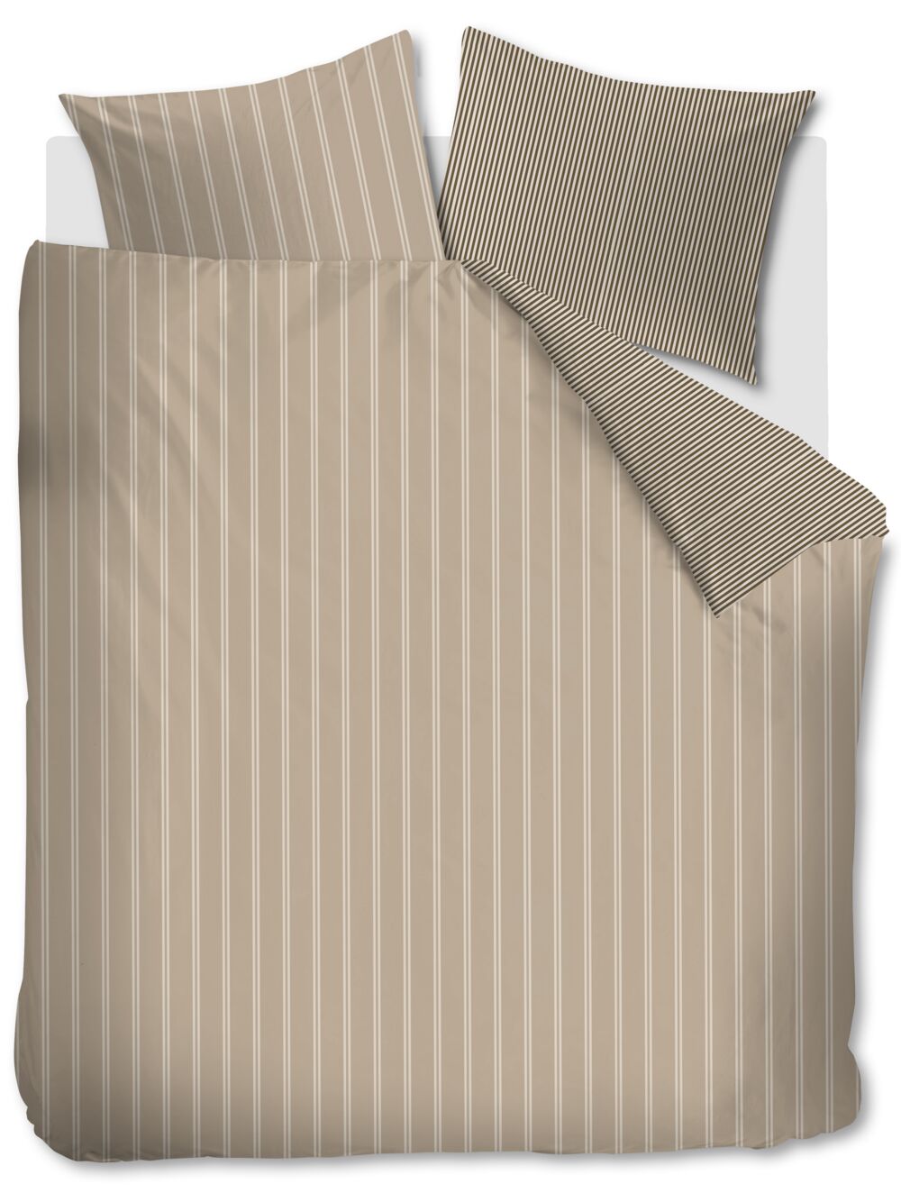 vtwonen Mini Stripe - 200 x 220 cm - Naturel