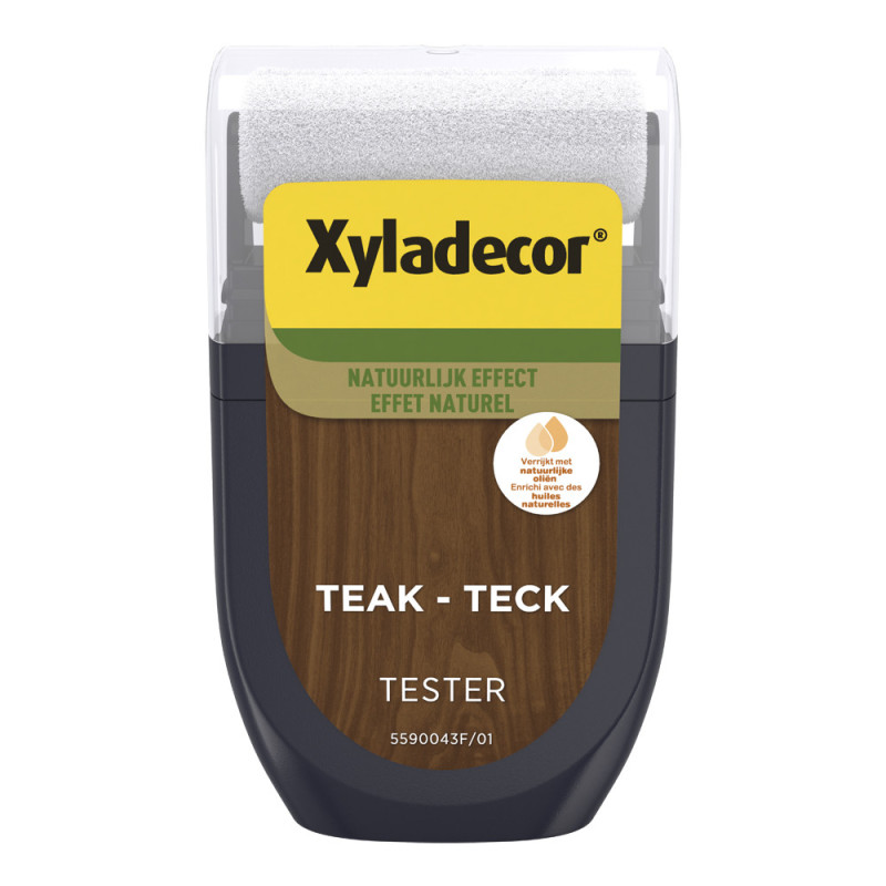 Testeur lasure pour bois effet naturel teck 0,03 L XYLADECOR