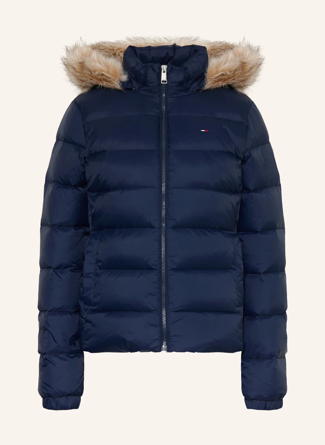 TOMMY JEANS Daunenjacke mit abnehmbarem Kunstfell