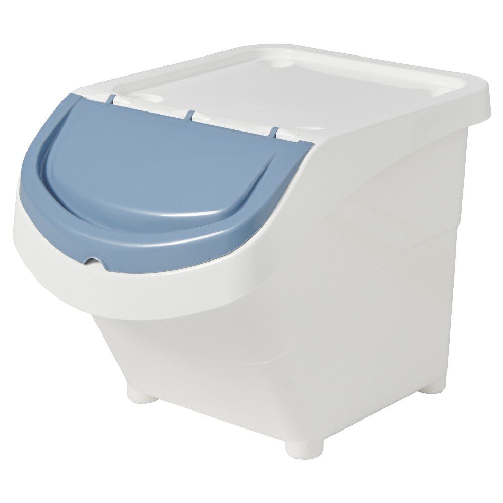 BoÎte de rangement blanche avec couvercle 20L