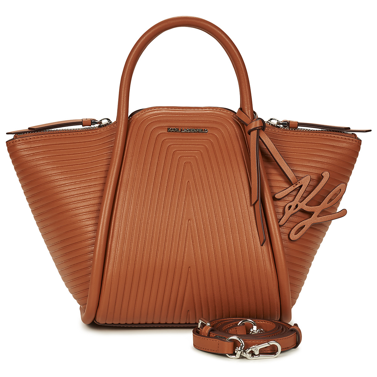 Karl Lagerfeld - K/WELLEN SM TOTE - Cognac