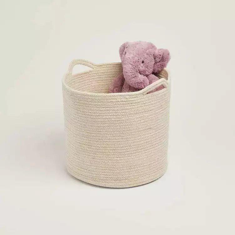 Great Little Trading Company Rope Storage Basket - Ivory