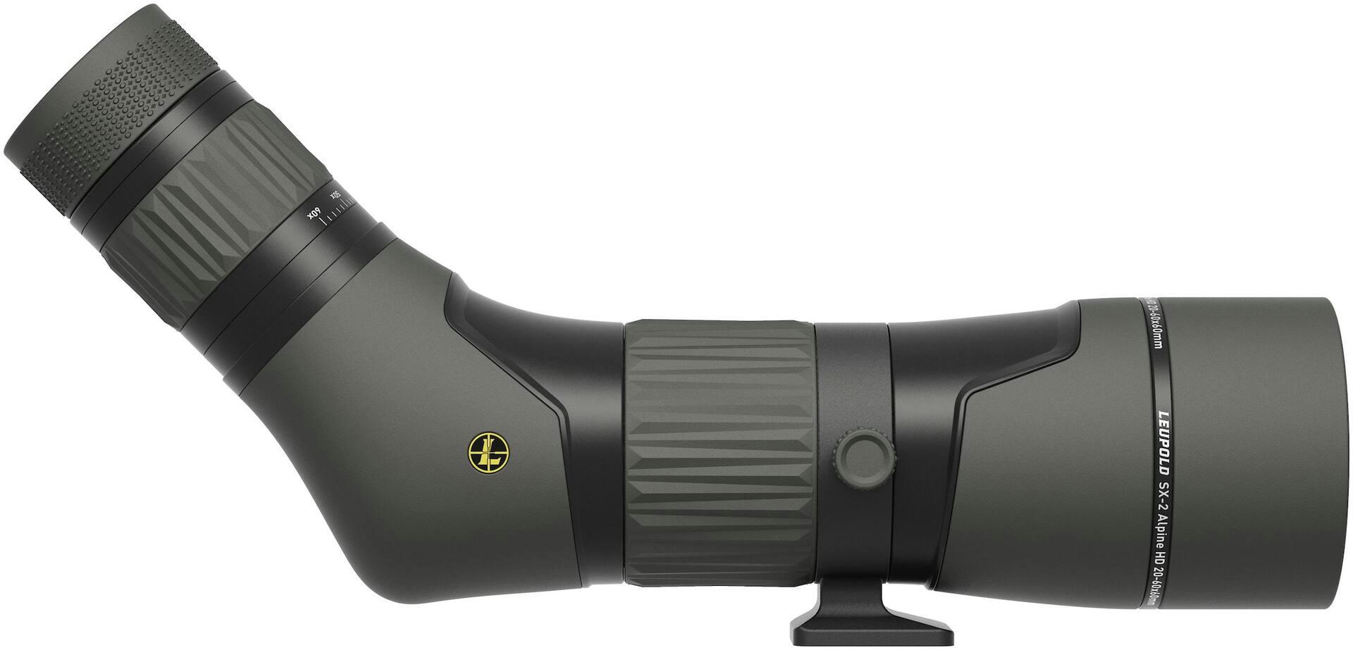Leupold SX™-2 Alpine® HD Angled Spotting Scope, Black, 20-60x60mm
