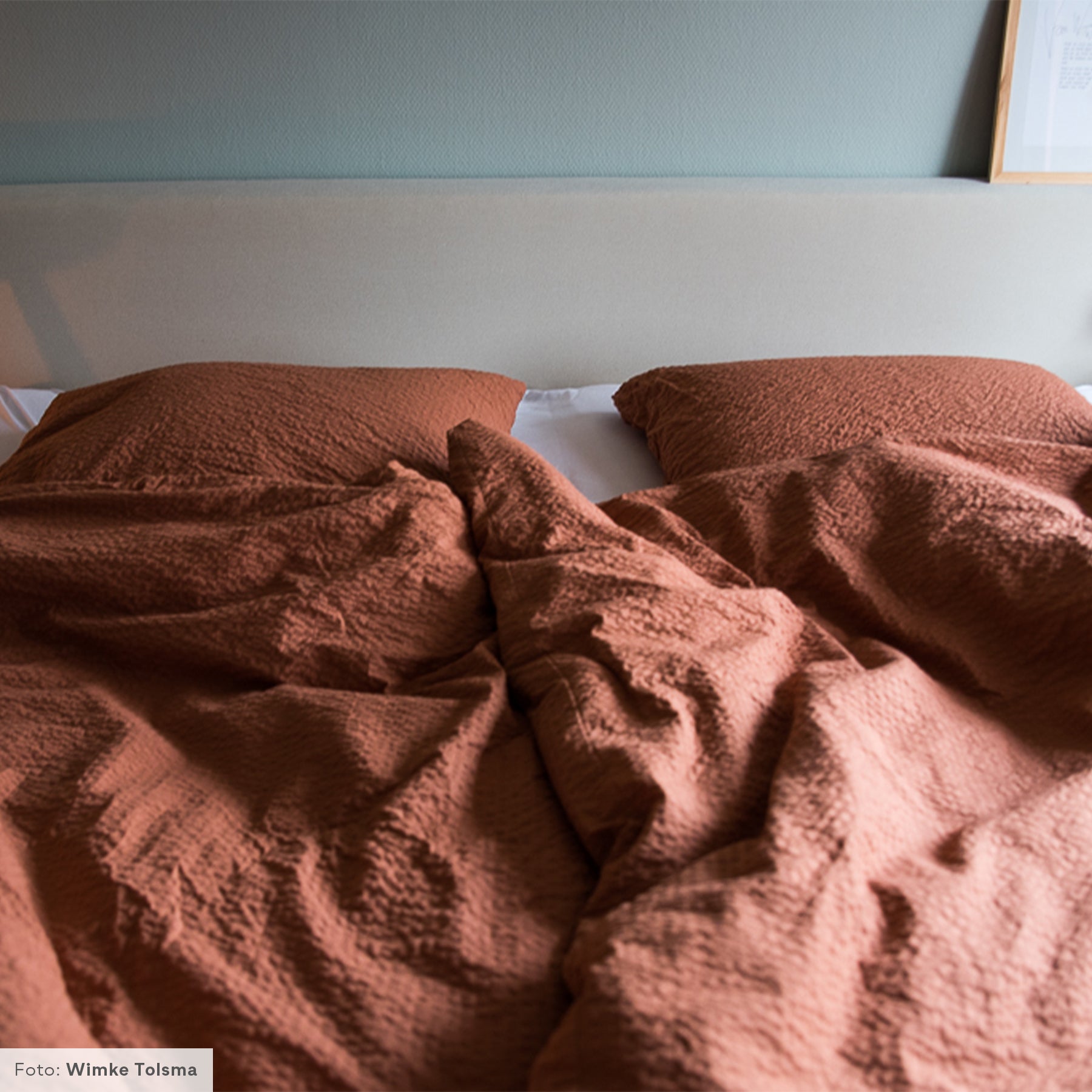 Crisp Sheets Dekbedovertrek 200 x 220 cm - Terracotta