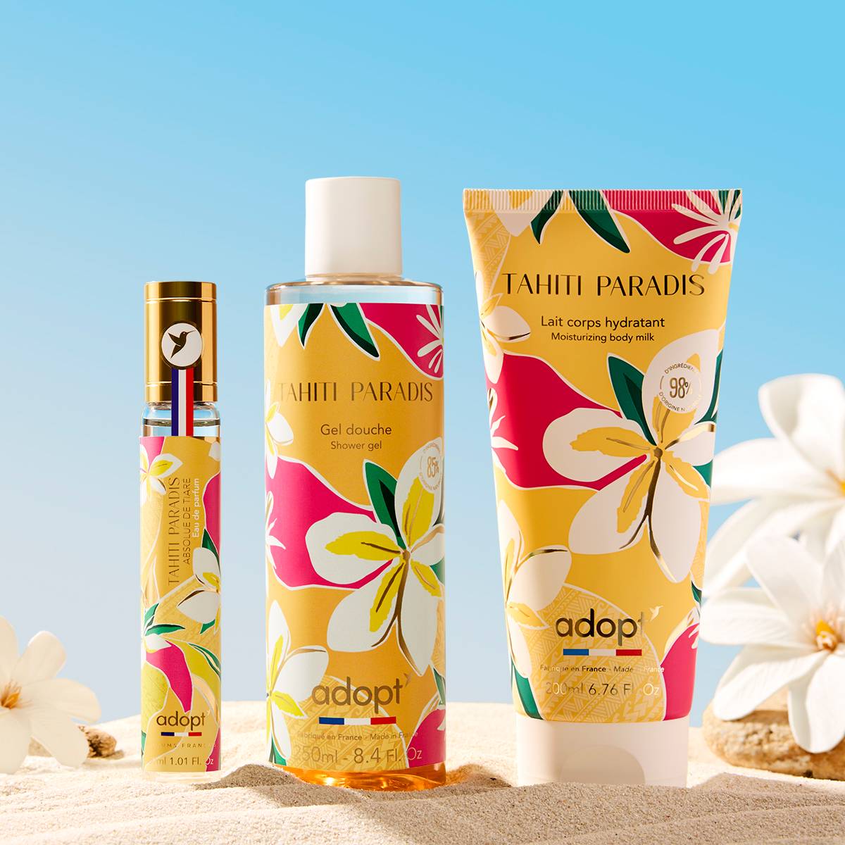 Tahiti ParadisCoffret eau de parfum 30 ml   Gel Douche 250 ml   Lait Corps 200 ml