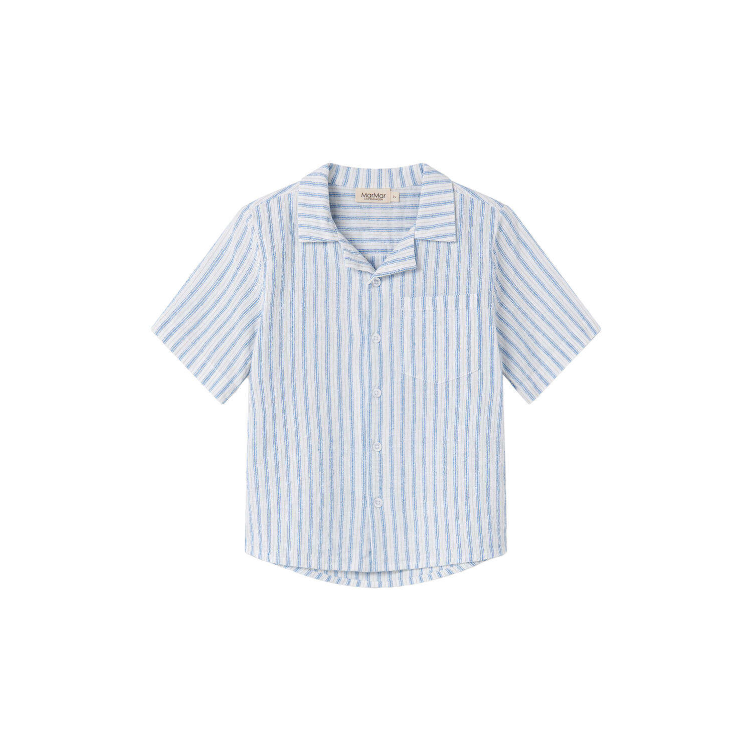 Tage Shirt, surf blue stripe
