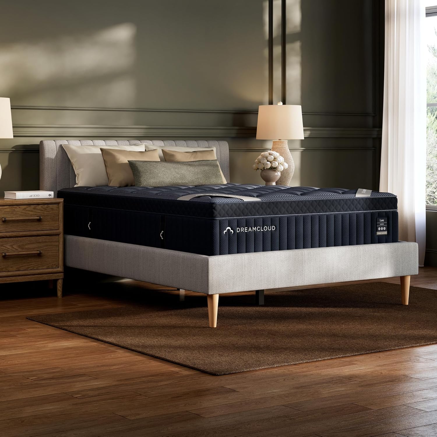 DreamCloud Luxe 14 Full Mattress - Luxury Hybrid Gel Memory Foam - 365 Night Trial - Back Pain Relief - Fiberglass Free - Forever Warranty - Mattress in a Box - CertiPUR-US Certified