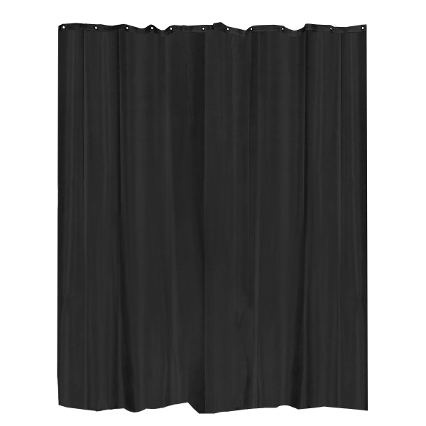 Zasłona Prysznicowa Star Czarna 180x200 do wanny, kabiny