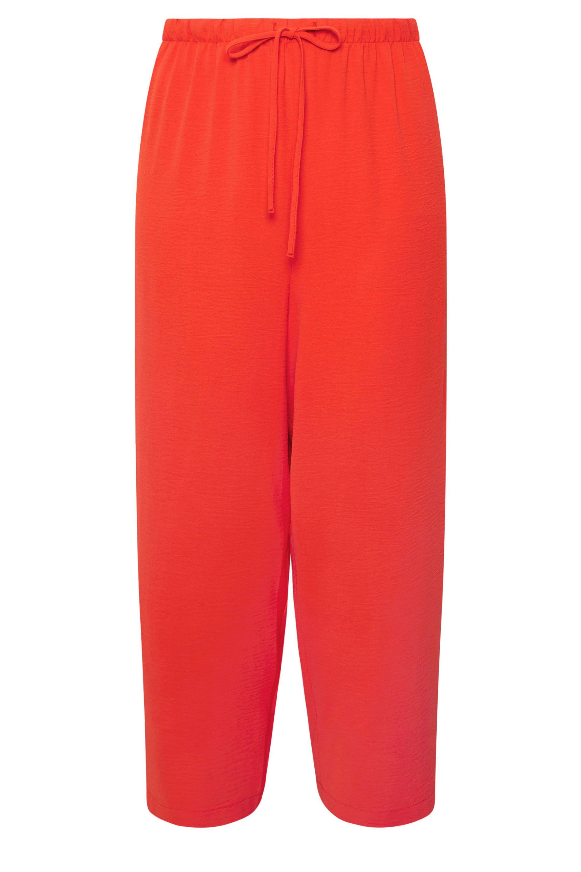 Yours Tie Waist Wide Leg Trousers
