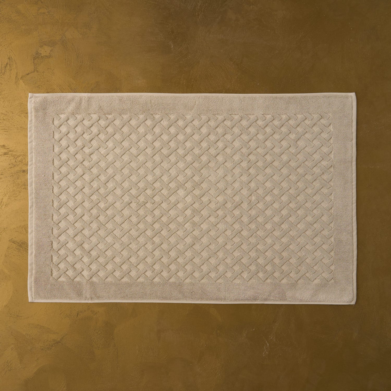 Tappeto bagno Elisa 40x60 cm beige Biancoperla