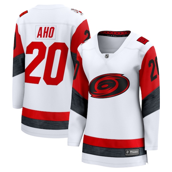 Sebastian Aho Carolina Hurricanes  Women's Away Breakaway Jersey - White