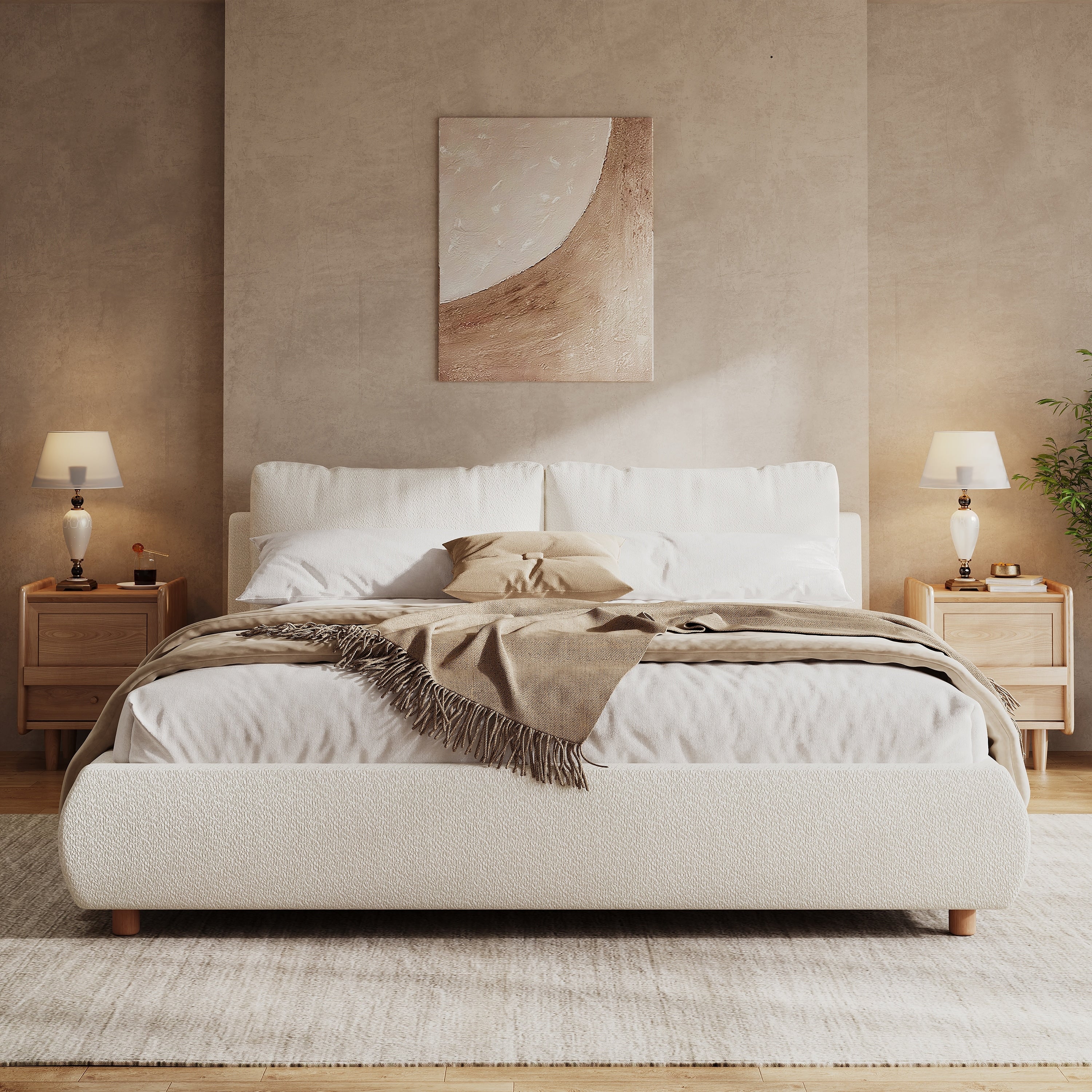 Christopher Knight Home - David Upholstered Platform Bed