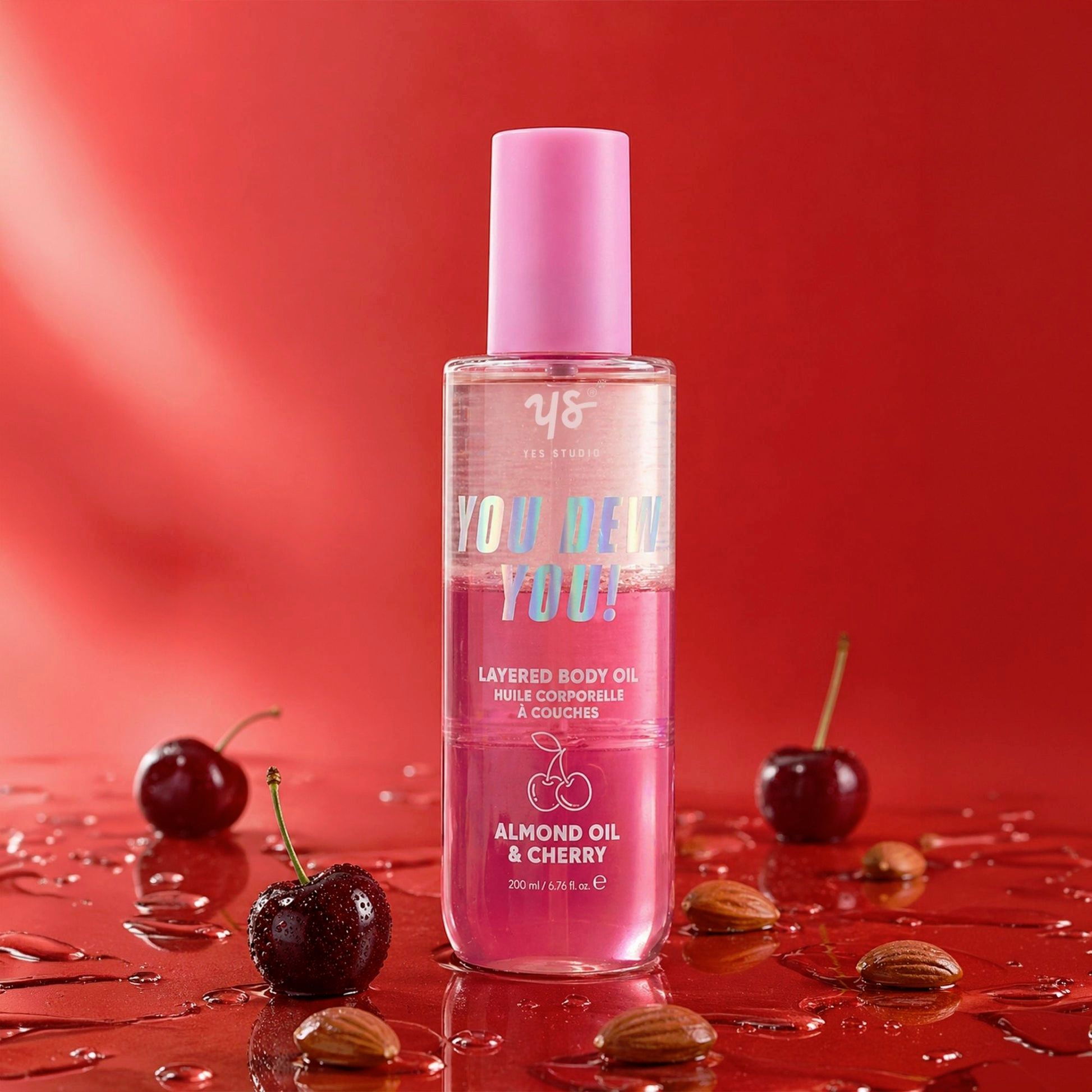 Yes Studio You Dew You Almond Oil & Cherry Layered Body Oil 200ml