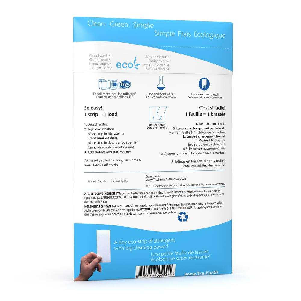 Tru Earth Ultra Concentrated Laundry Detergent Sheets, Assorted Scents, 32-pk