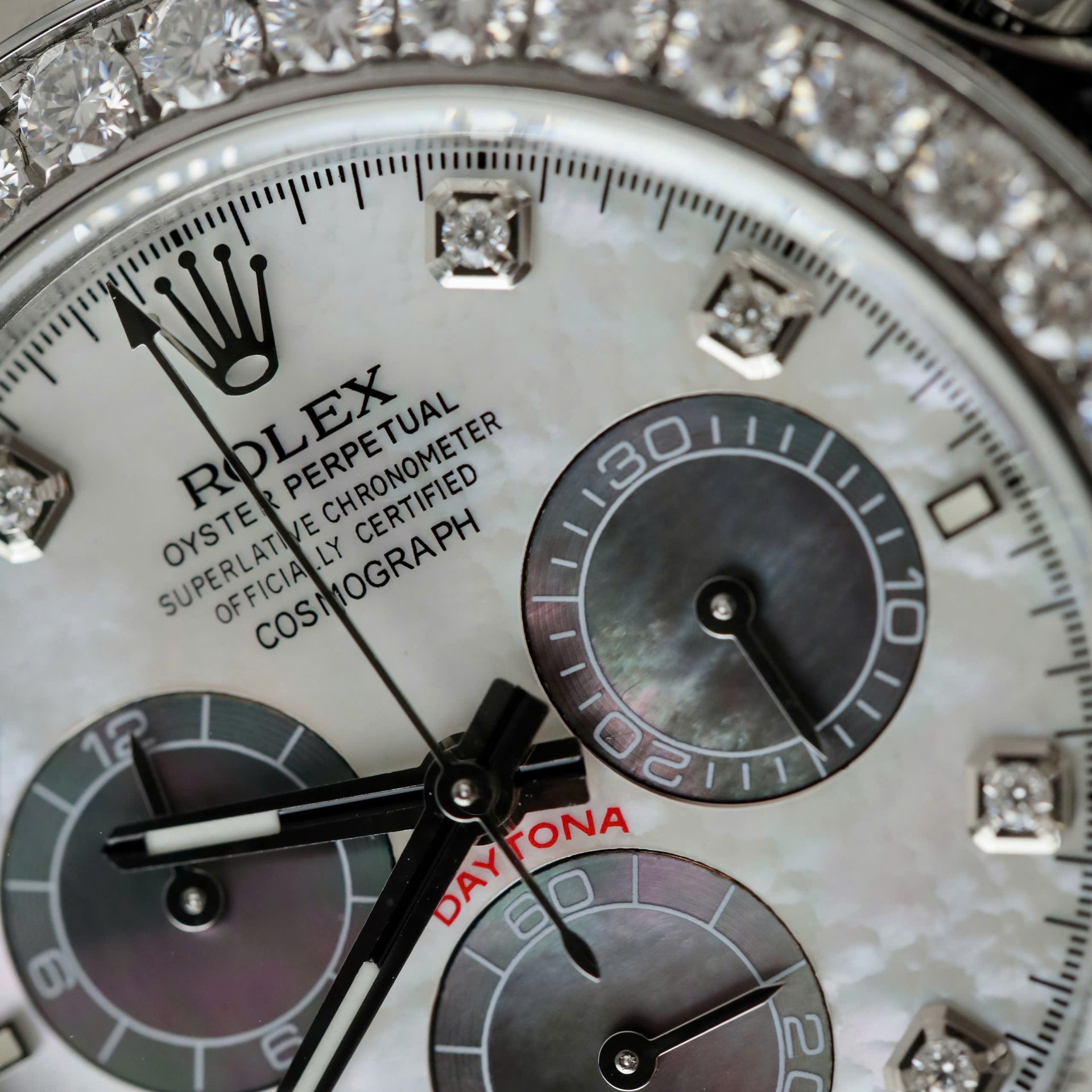Rolex Daytona 904L Steel MOP Dial With Diamonds 40mm Oysterflex Super Clone
