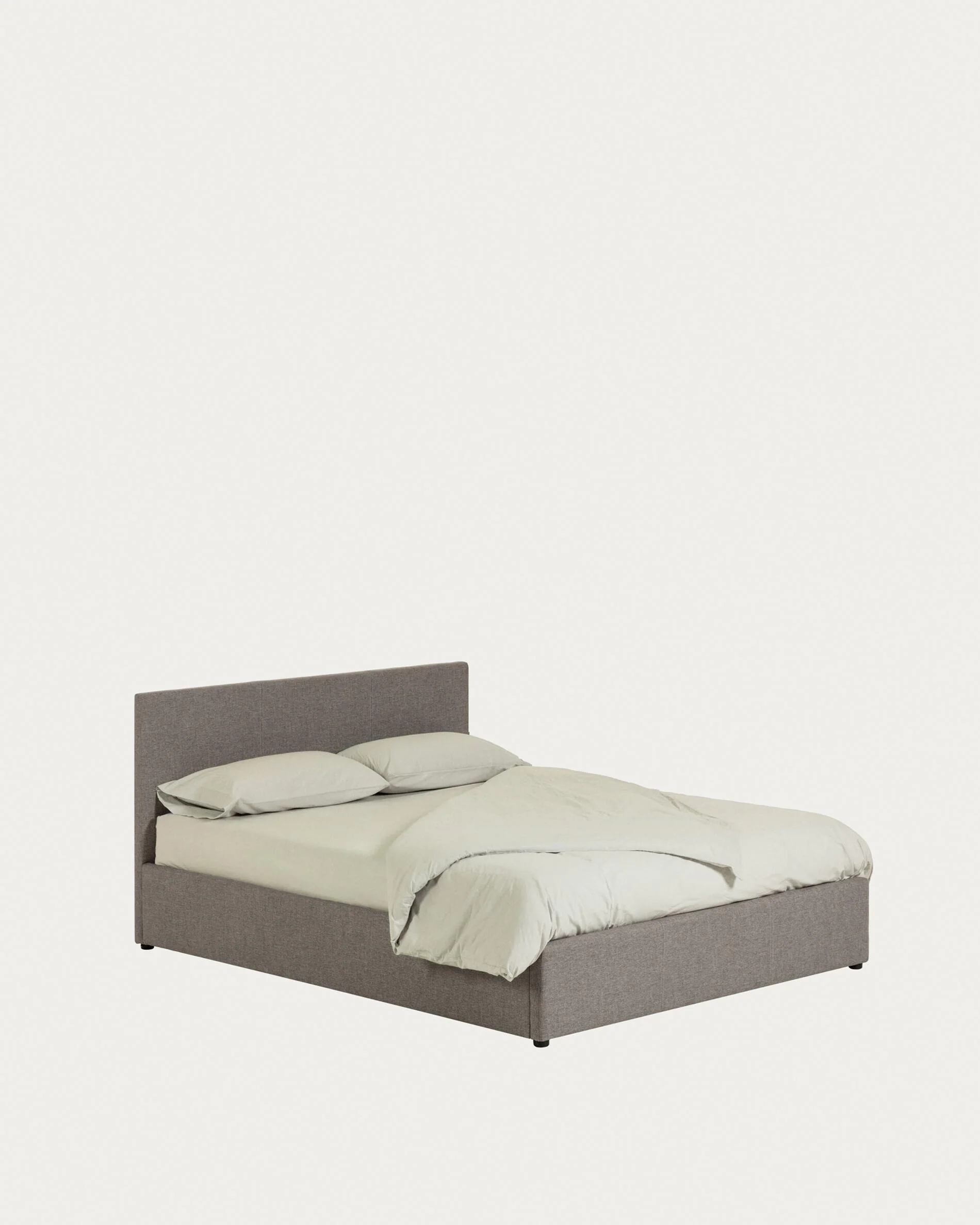 Nahiri grey lift-up storage bed for a 150 x 200 cm mattress