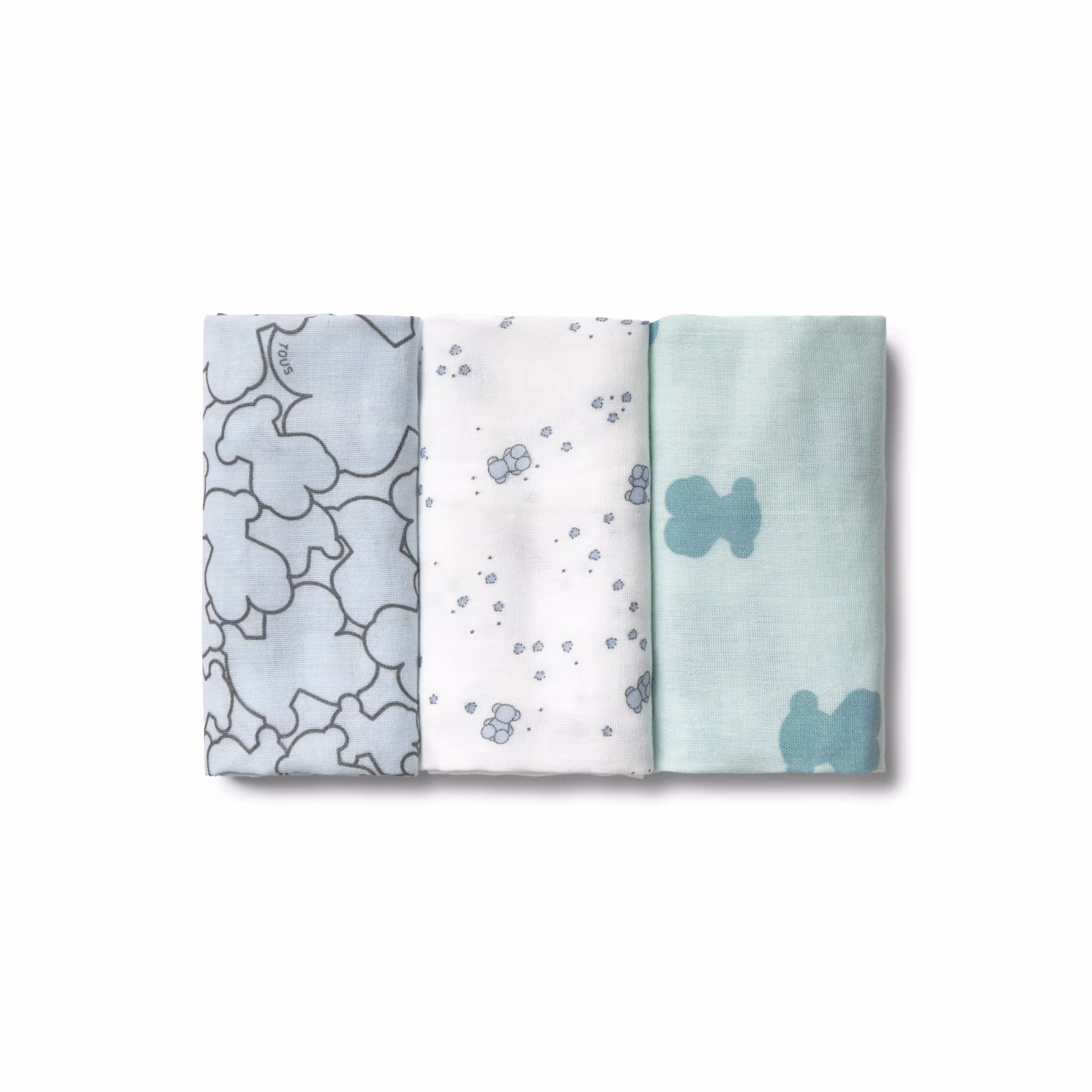 Muselina pack de 3 MMuse celeste
