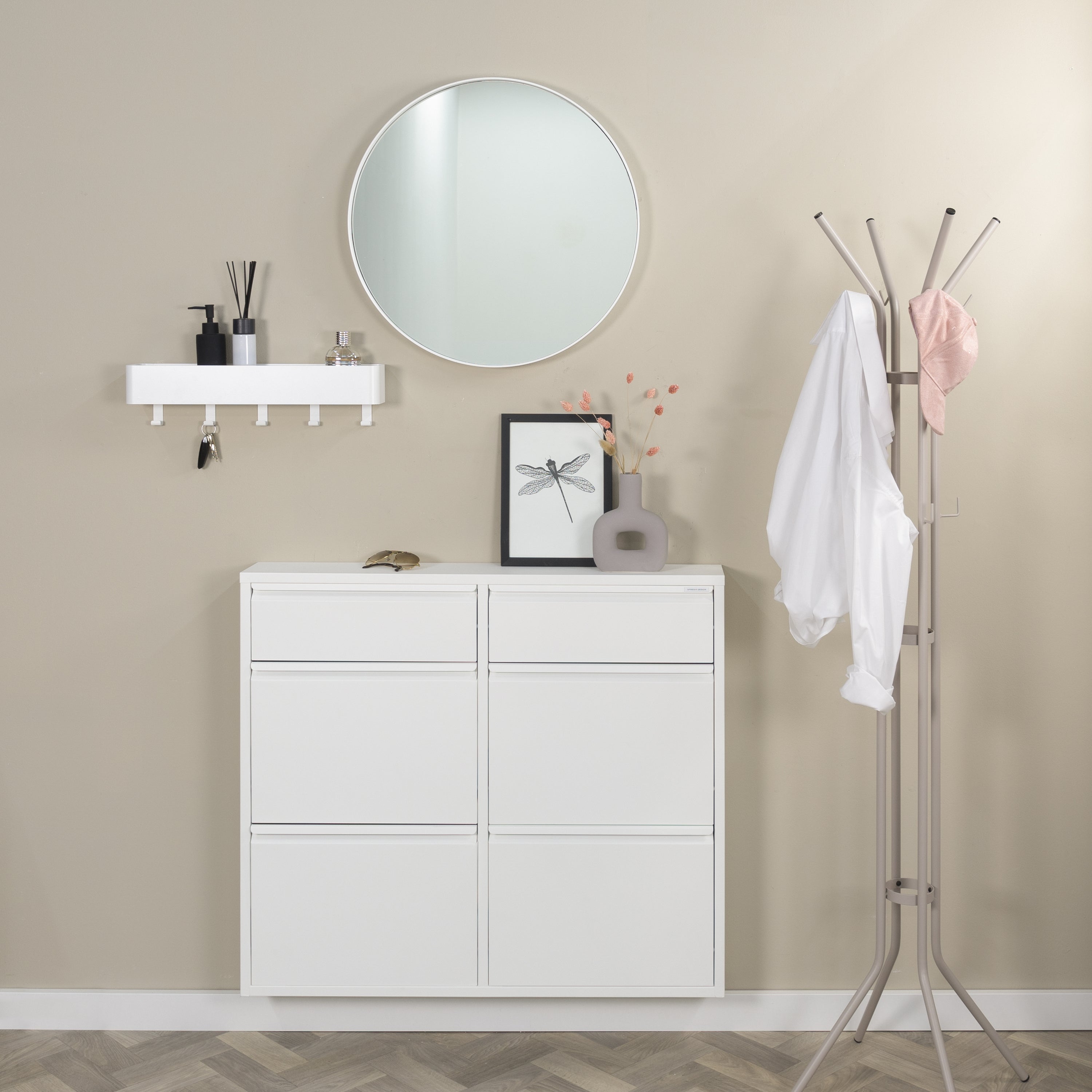 Spinder Design Billy 6 Schoenenkast - Wit