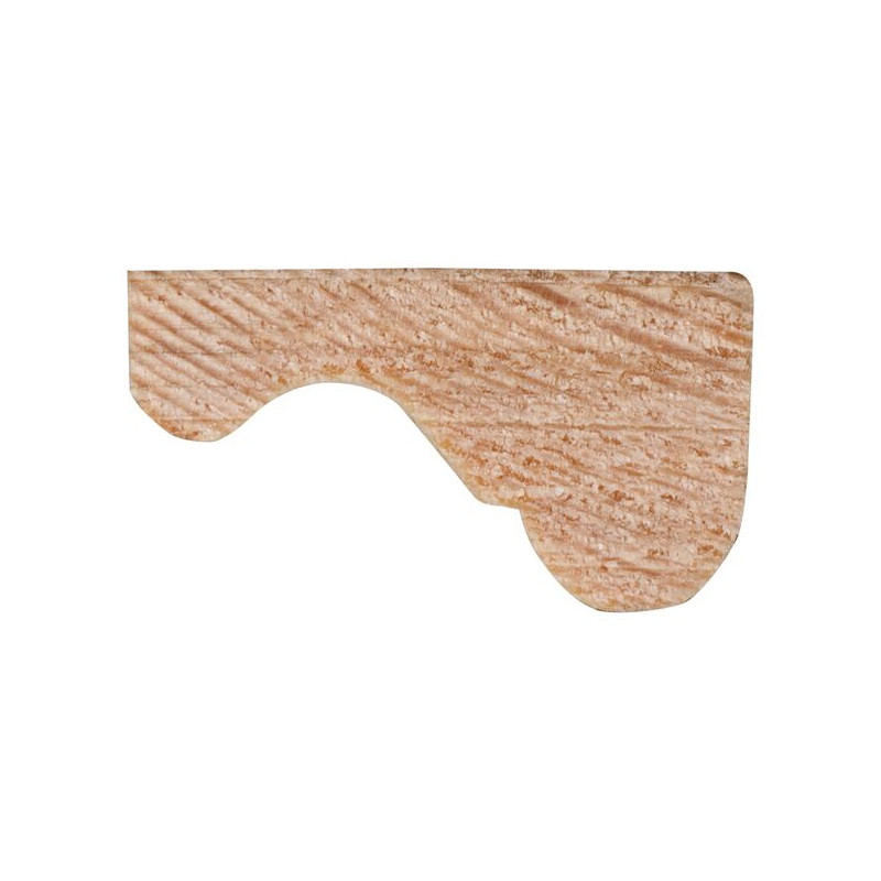 Moulure décorative en pin 270 x 2,9 x 1,6 cm
