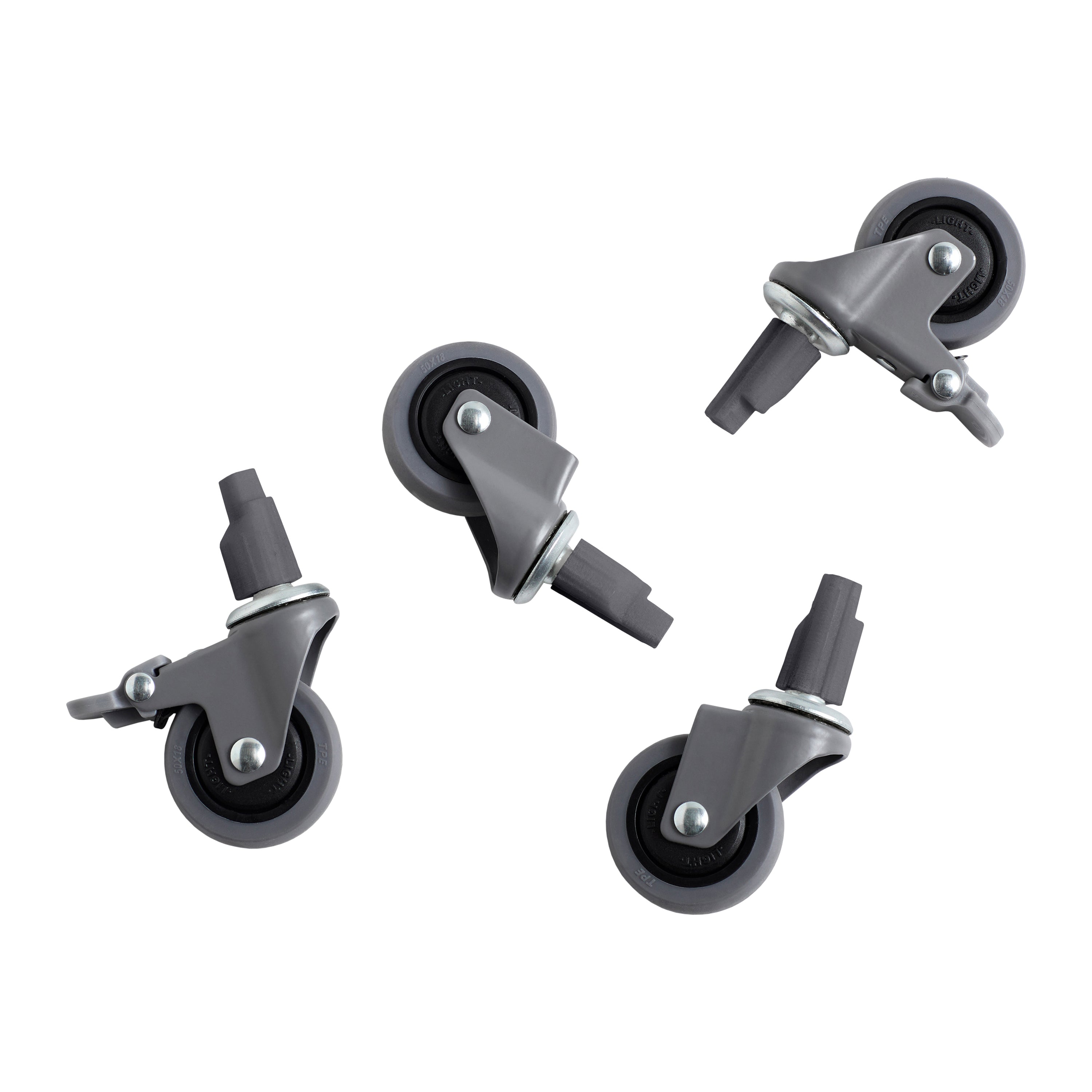 HAY Colour Crates Krat Wielen - Set van 4 - L