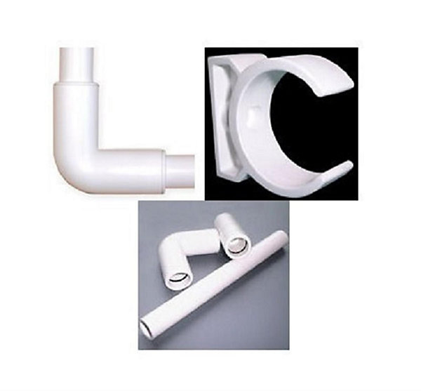 Collier pour fixation de tube PVC rigide - pour tube diam : 20mm