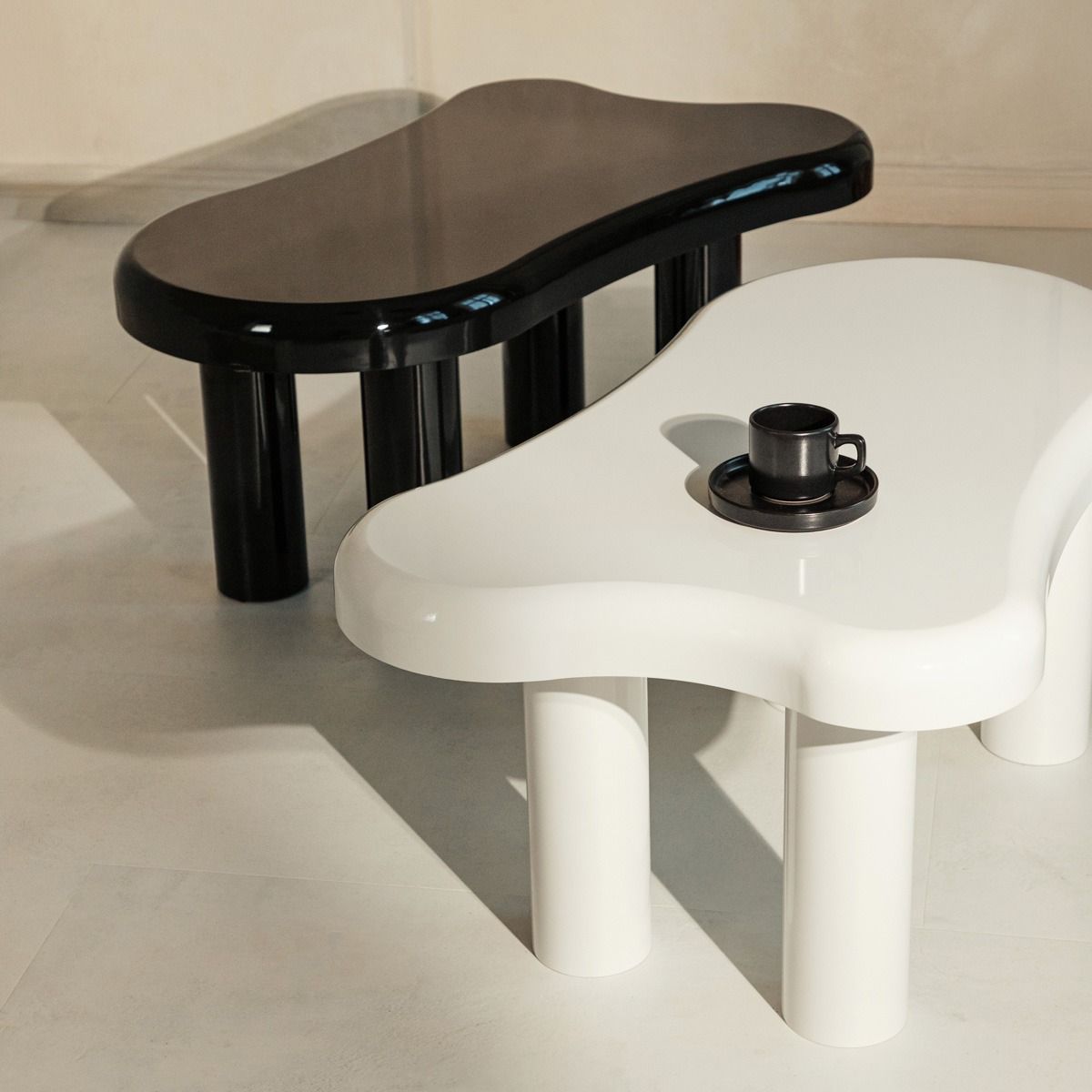 Stolik kawowy ALTO lakierowany biały 100x60x45 cm