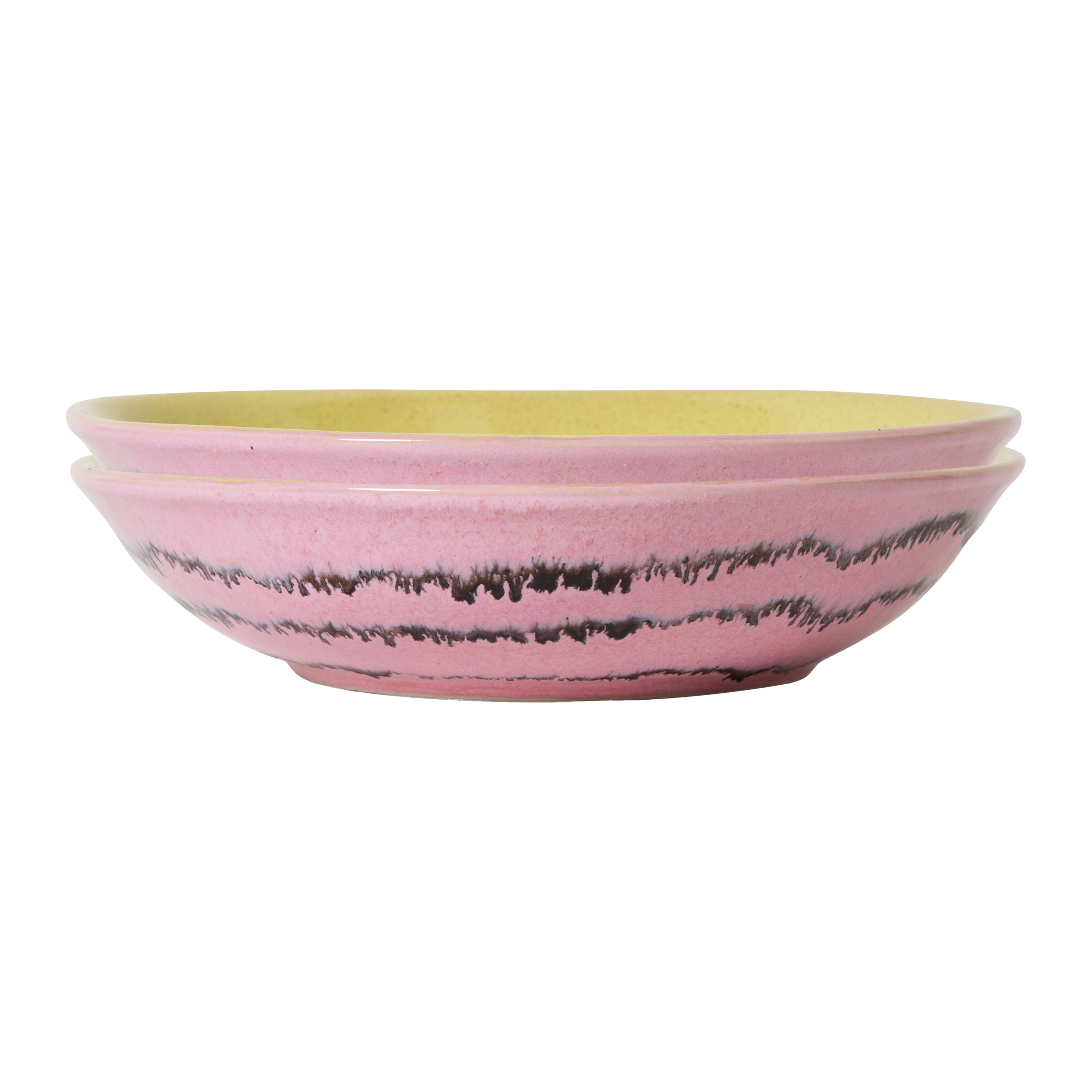 HKliving 70's Curry Bord - Set van 2 - Bubble