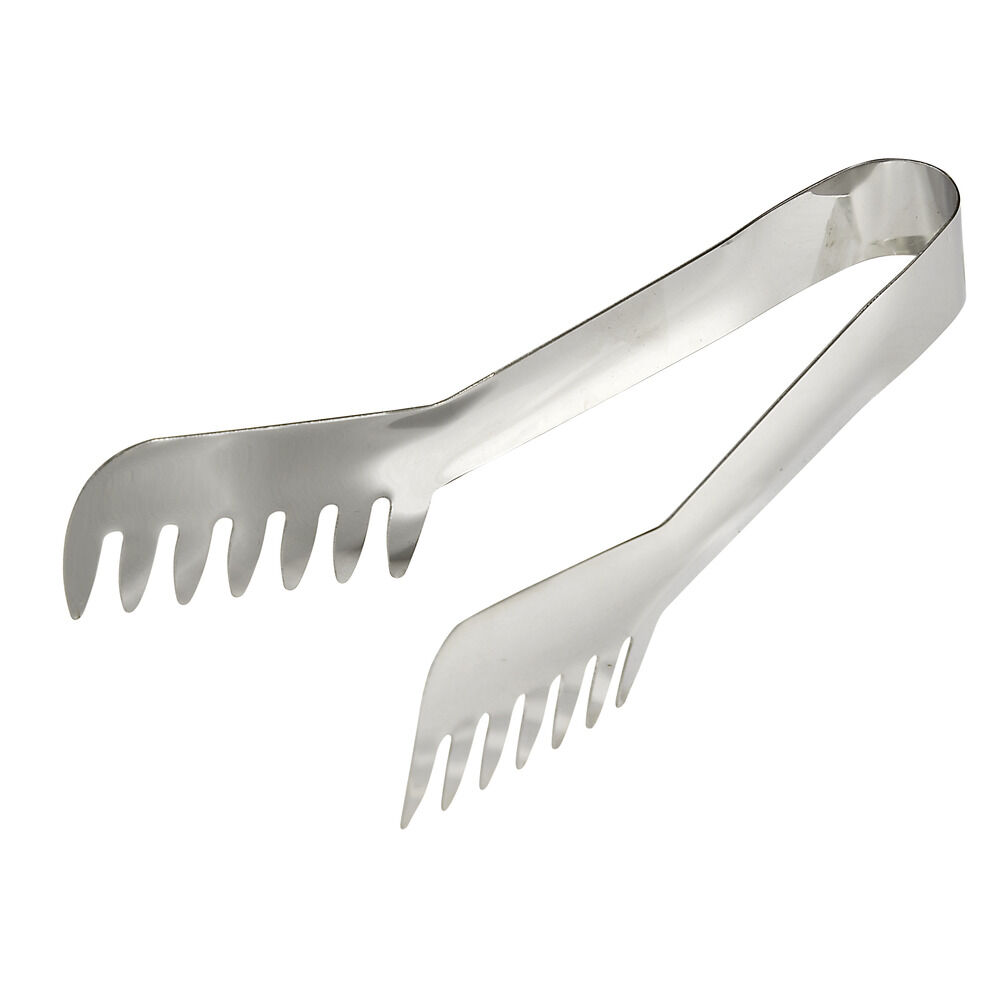Pince de cuisine en acier gris 3,5x4,5xL19,5cm