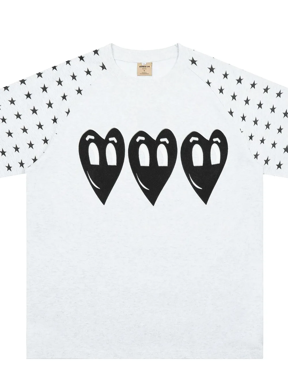 Men's Heart Round Neck Short Sleeve T-Shirt