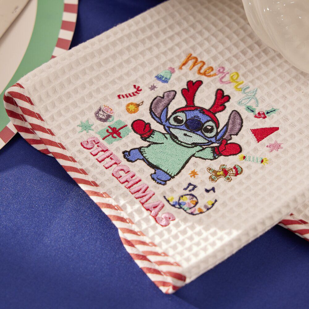 Torchon x2 Disney Stitch 34x53cm