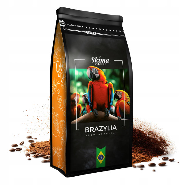 Kawa Mielona 500g x2 Brazylia/Kolumbia 100% Arabica Świeża 1kg