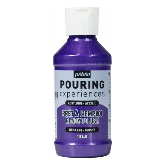 Pebeo Metallic Purple Pouring Experiences Acrylic 118ml