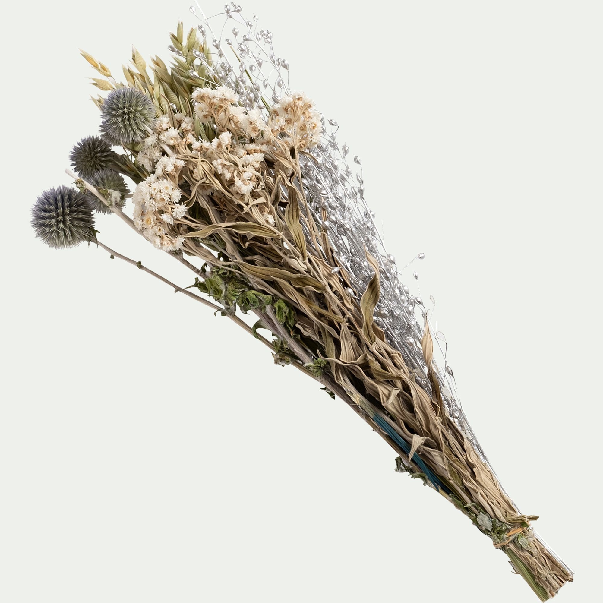 CATI - Bouquet de fleurs séchées 35cm - bleu